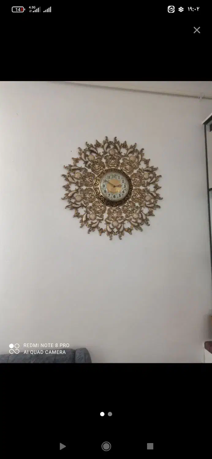 ساعت برنج سنگین وزن|ساعت دیواری و تزئینی|بروجرد, |دیوار