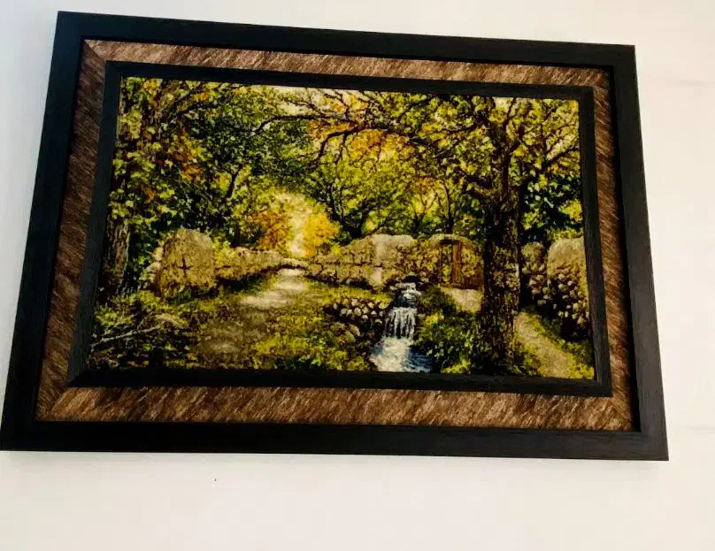 تابلو فرش دستبافت|تابلو فرش|ماهدشت, |دیوار