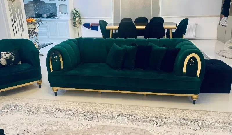 مبلمان ۱۰ نفره +میزنارخوری ۸ نفره|مبلمان خانگی و میز عسلی|سبزوار, رضوان|دیوار