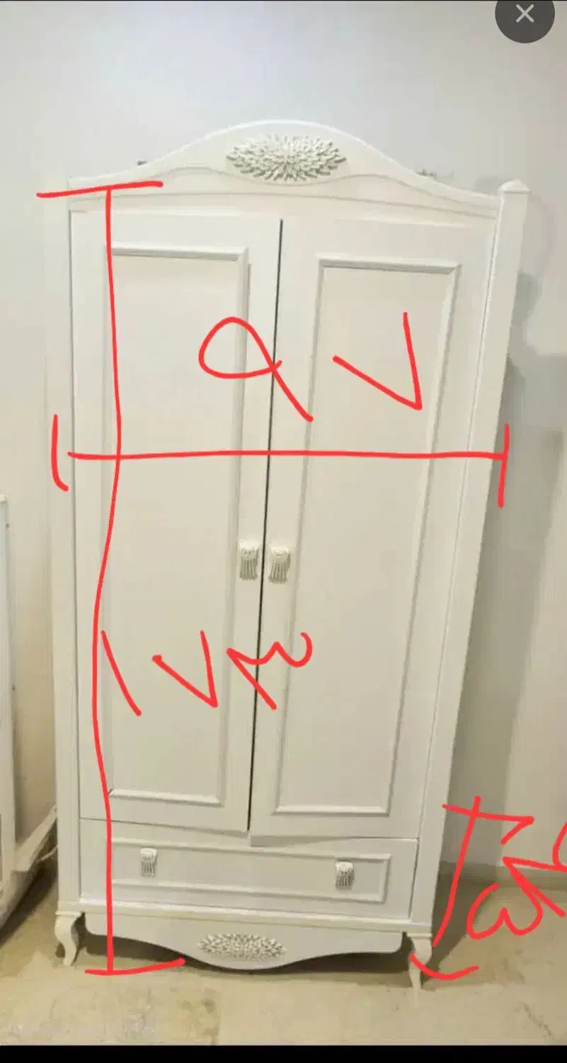 کمد ۲ درب جالباسی - کشو دار|جاکفشی، کمد، دراور|تهران, شمسآباد|دیوار