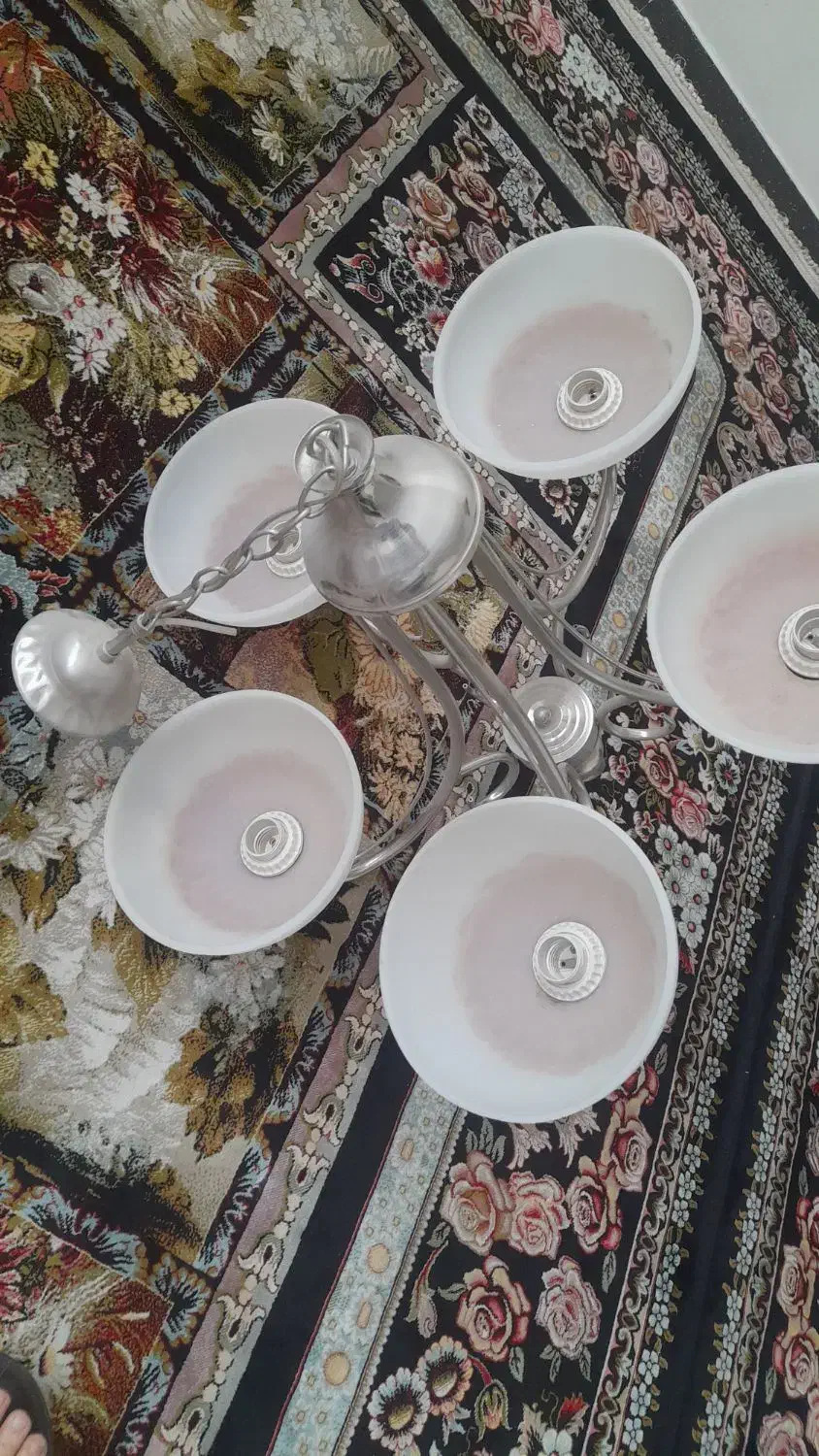 لوستر پنج شاخه نو|لوستر و چراغ آویز|سبزوار, امیر کبیر|دیوار