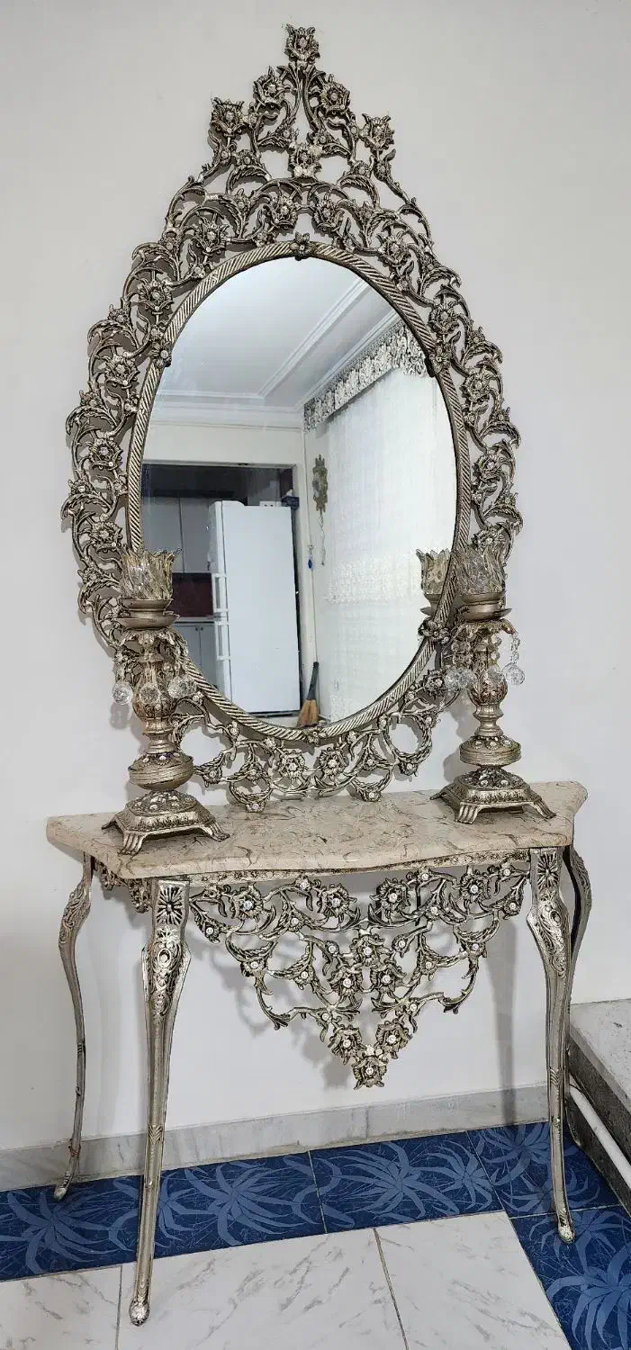 آینه شمعدان|بوفه، ویترین، کنسول|کرج, رجبآباد|دیوار