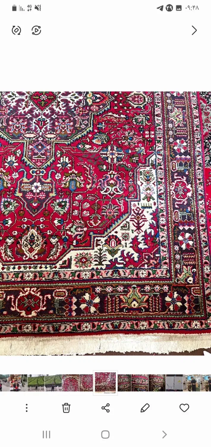 دستبافت قدیمی سالم|فرش|رشت, حومه رشت|دیوار