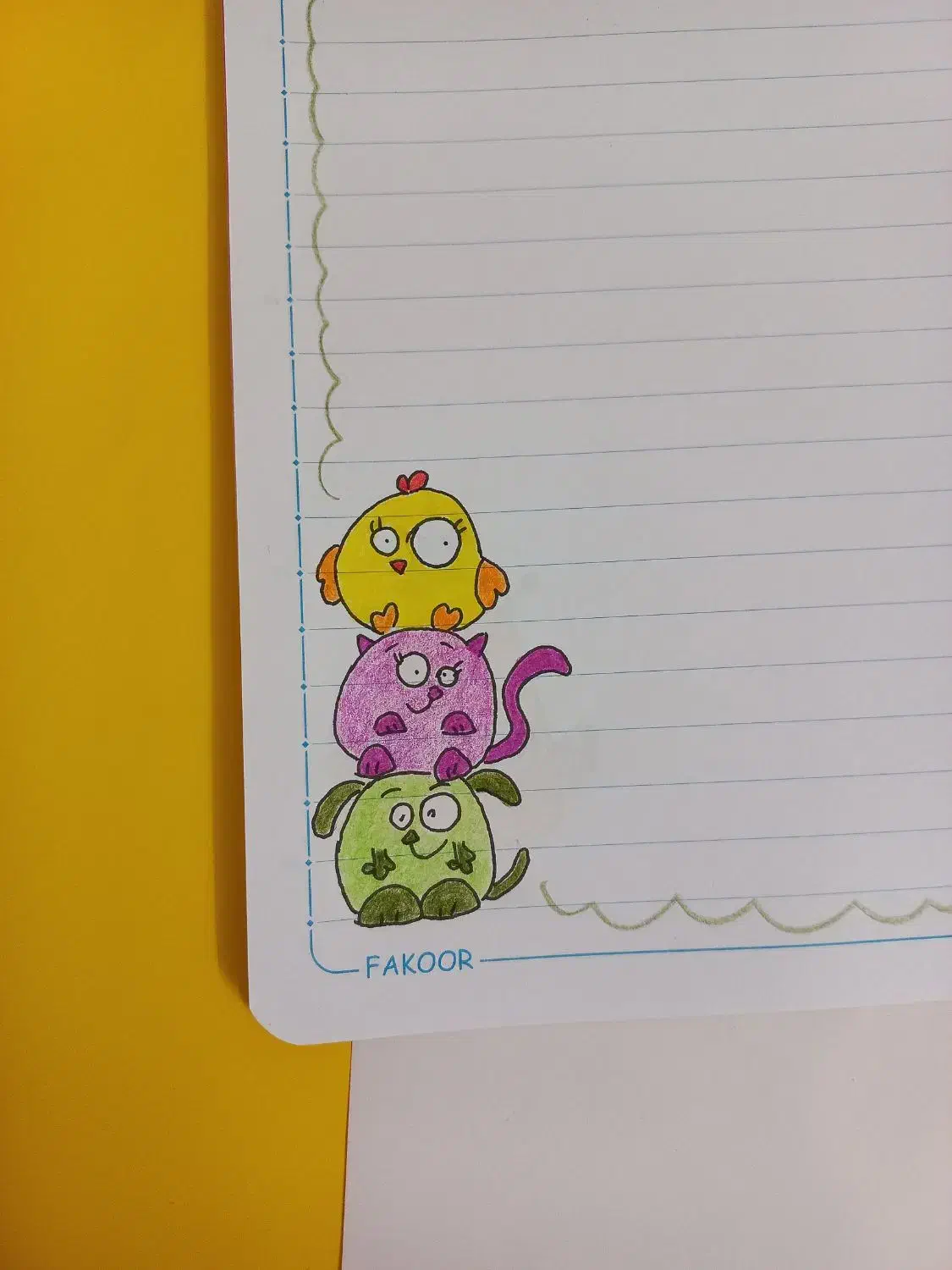 دفتر . دفتر مشق . دفتر نقاشی شده|لوازم التحریر|نیشابور, فردوس شمالی|دیوار