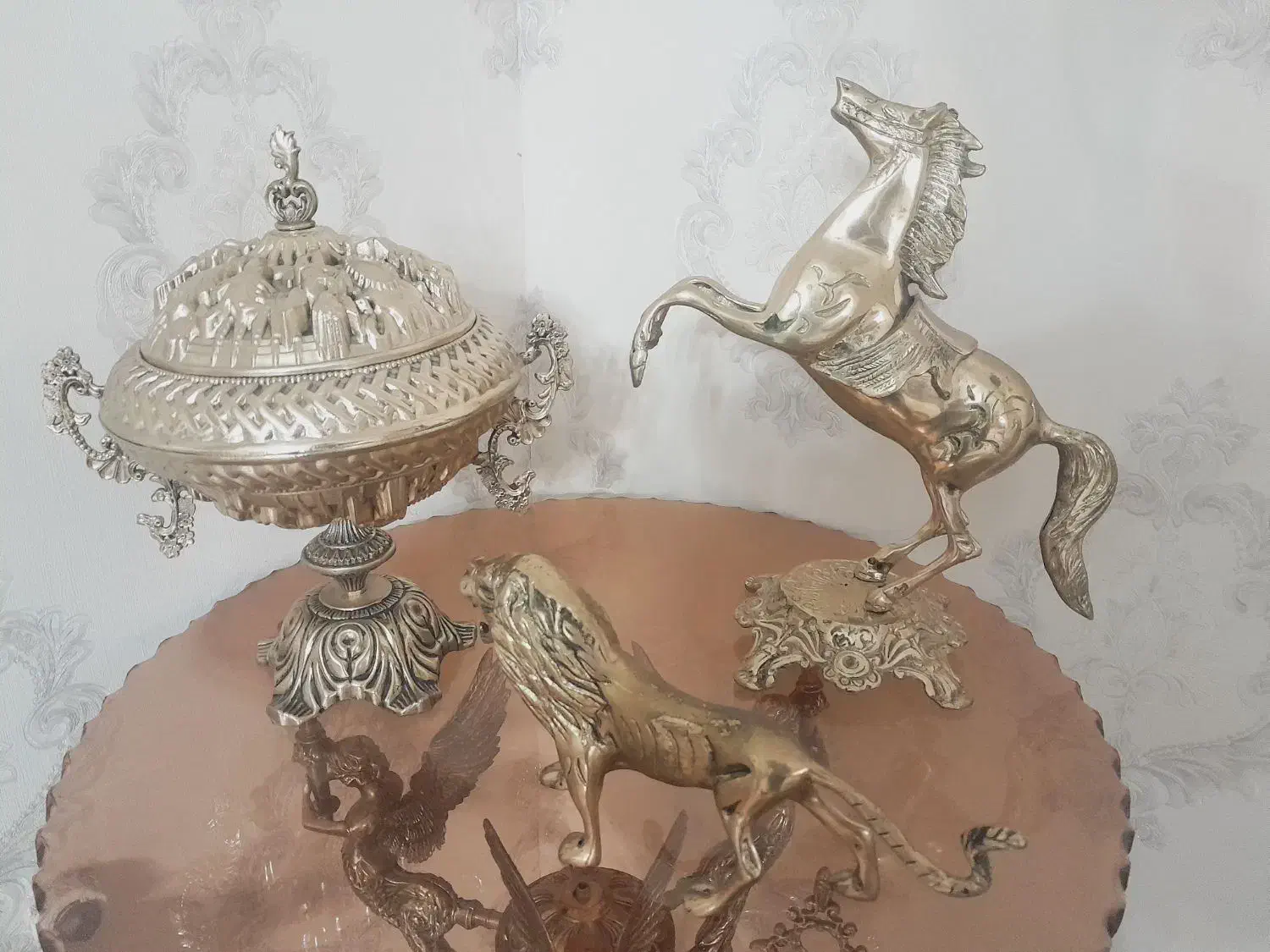 اسب ،شیر واجیل خوری تمام برنج|مجسمه، تندیس، ماکت|پاکدشت, شهرک امام رضا|دیوار