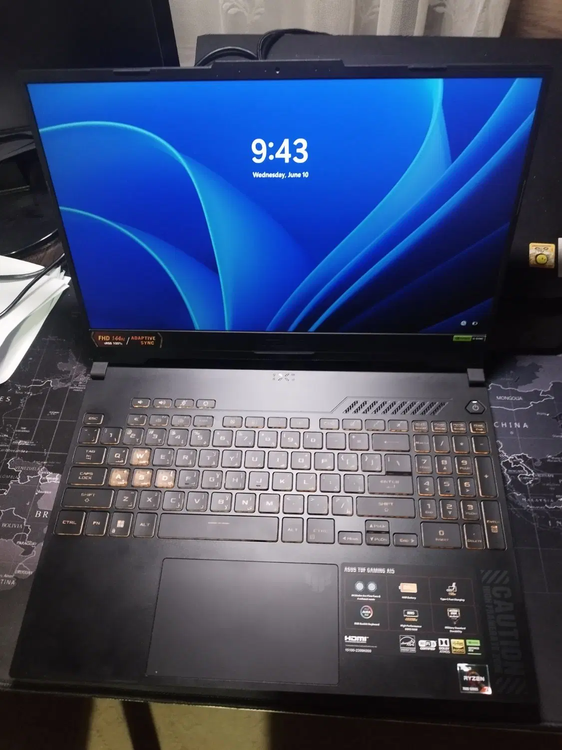 Asus tuf|رایانه همراه|چالوس, |دیوار