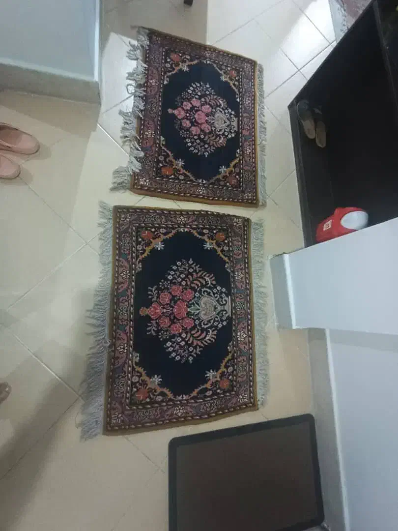 قالیچه جفت دستباف چهار مهال|کلکسیون اشیاء عتیقه|تهران, دروس|دیوار