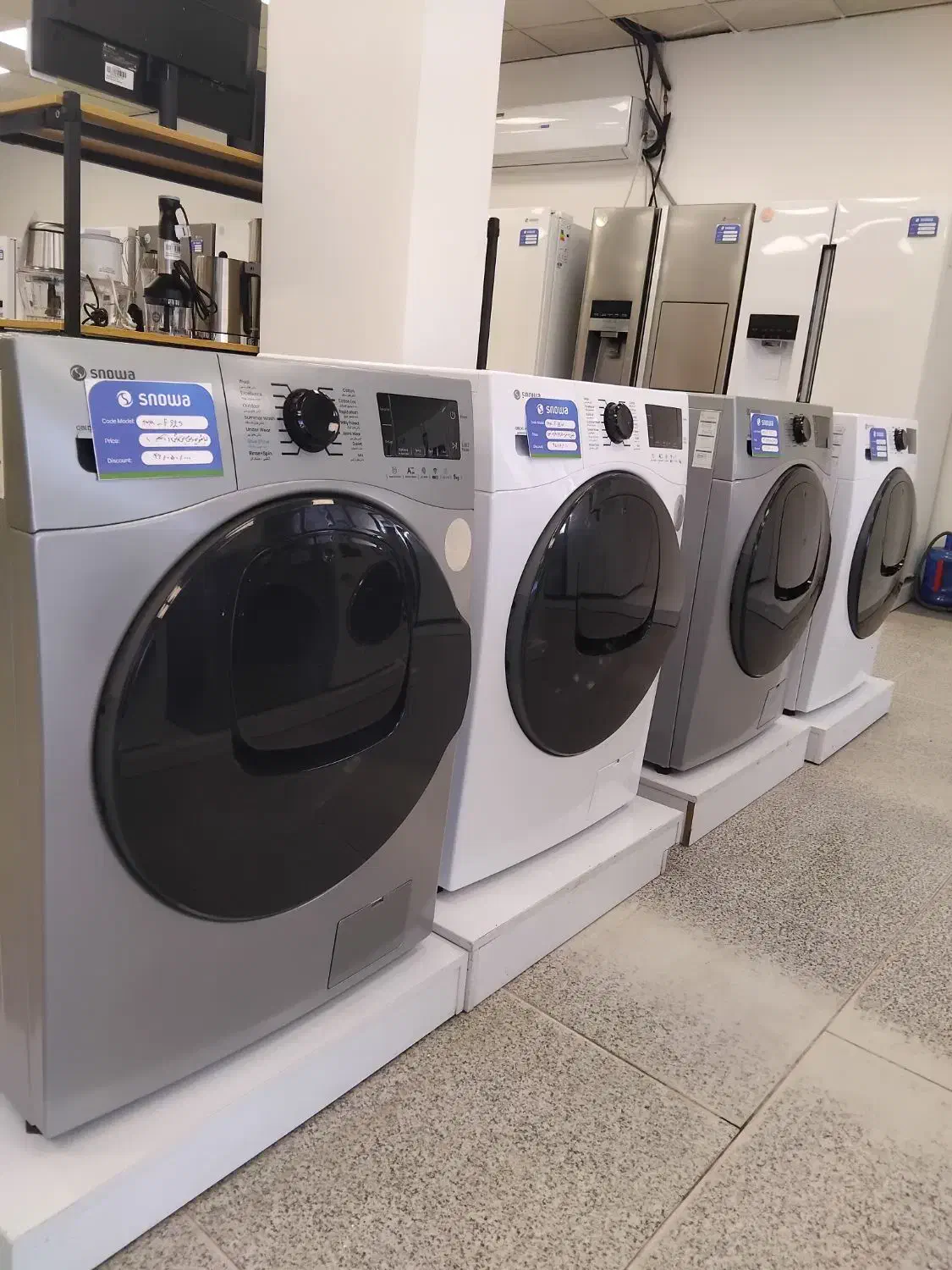 فروش پاییزه اسنوا|ماشین لباسشویی و خشک‌کن لباس|سیرجان, |دیوار