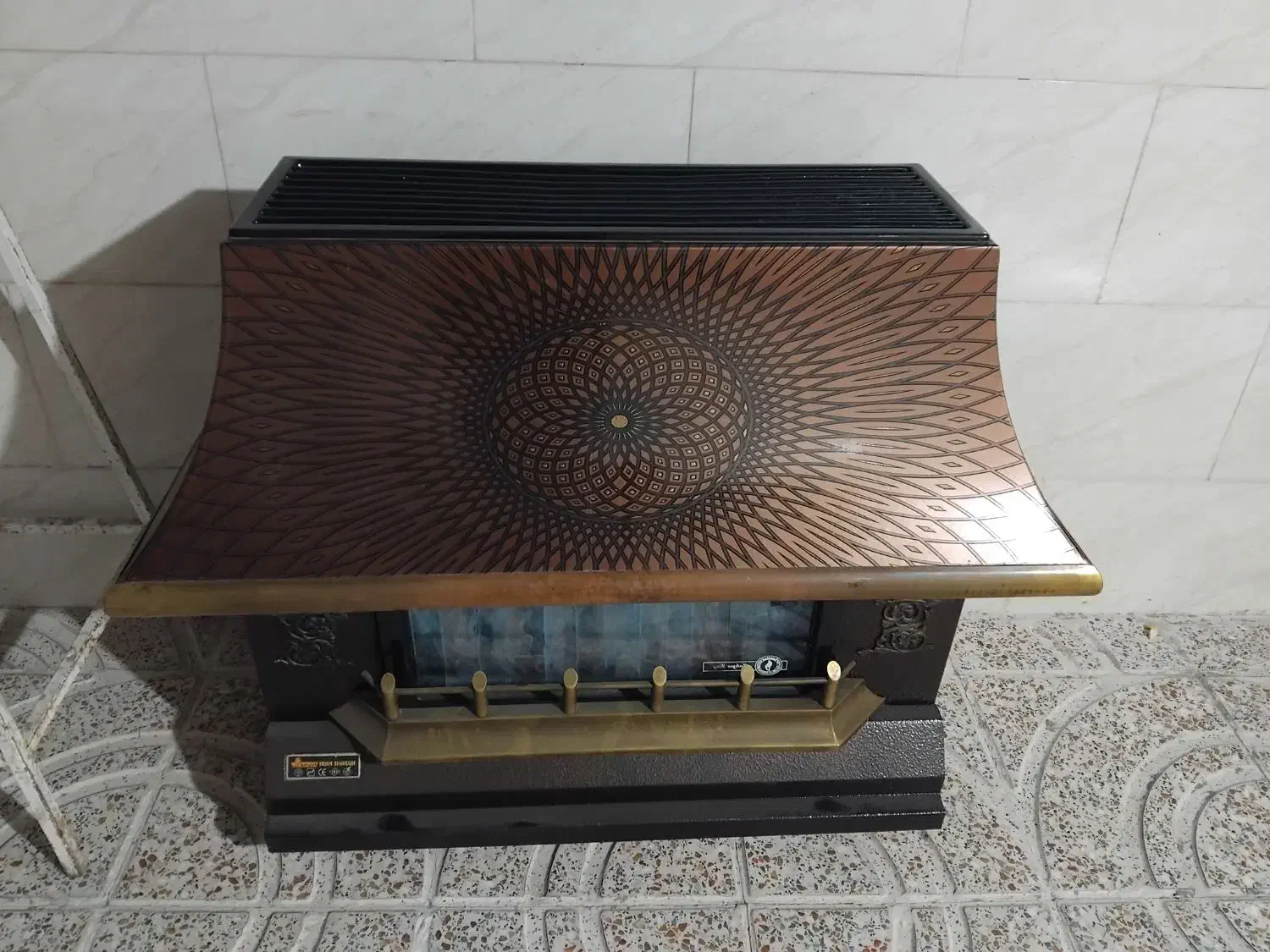 بخاری بزرگ ایرانشرق|بخاری، هیتر، شومینه|رباط‌کریم, الارد|دیوار