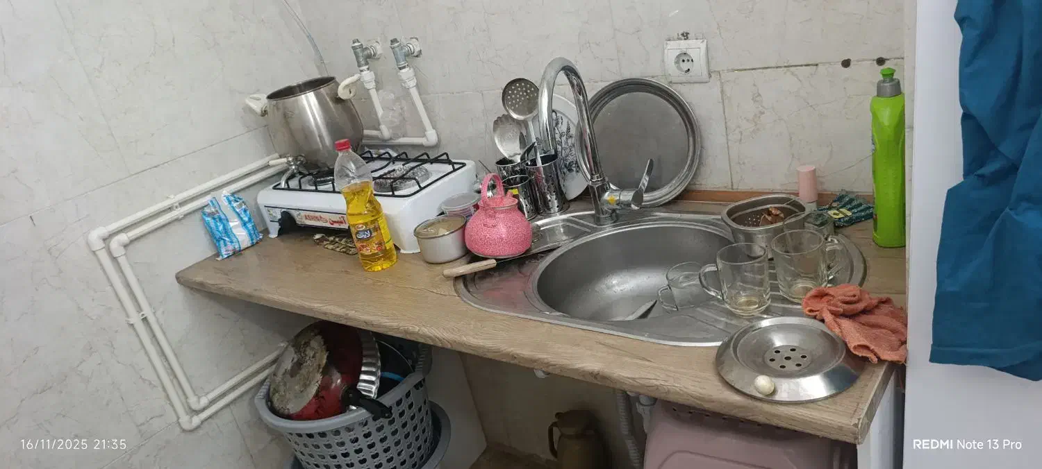 سینک با صفحه ام دی اف و شیر اهرمی|مصالح و تجهیزات ساختمان|اندیشه, اندیشه فاز ۱|دیوار