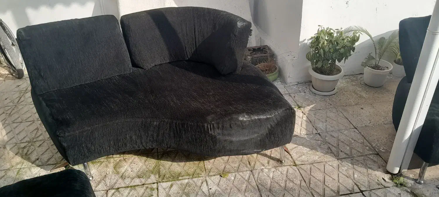 مبل مشکی|مبلمان خانگی و میز عسلی|رشت, لاکان|دیوار