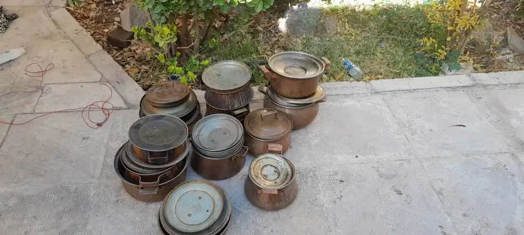 ظروفه مسی فروش کیلویی|ظروف پخت‌وپز|پرند, فاز ۱|دیوار