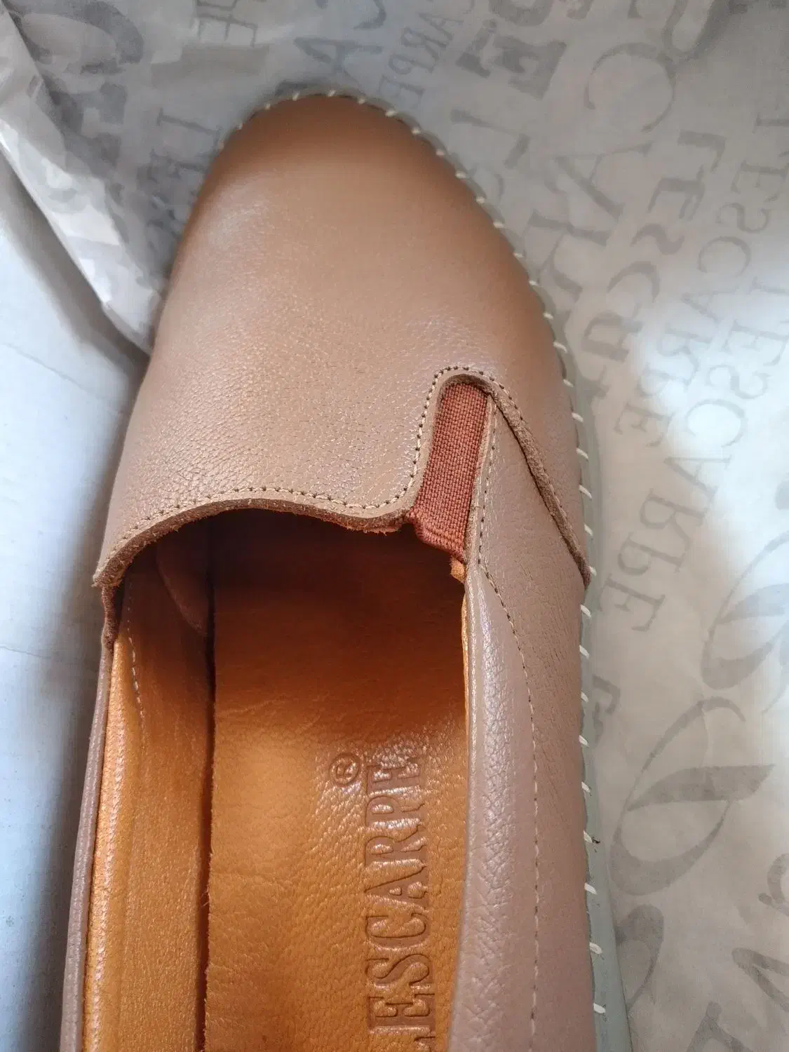 کفش چرم اصل نو|کیف، کفش، کمربند|جهرم, |دیوار