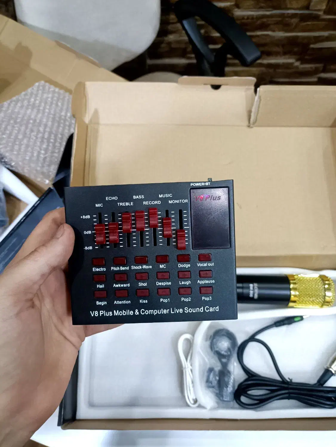 ست تولید محتوا کارت صدا میکروفون پایه|آلات موسیقی|رشت, استادسرا|دیوار