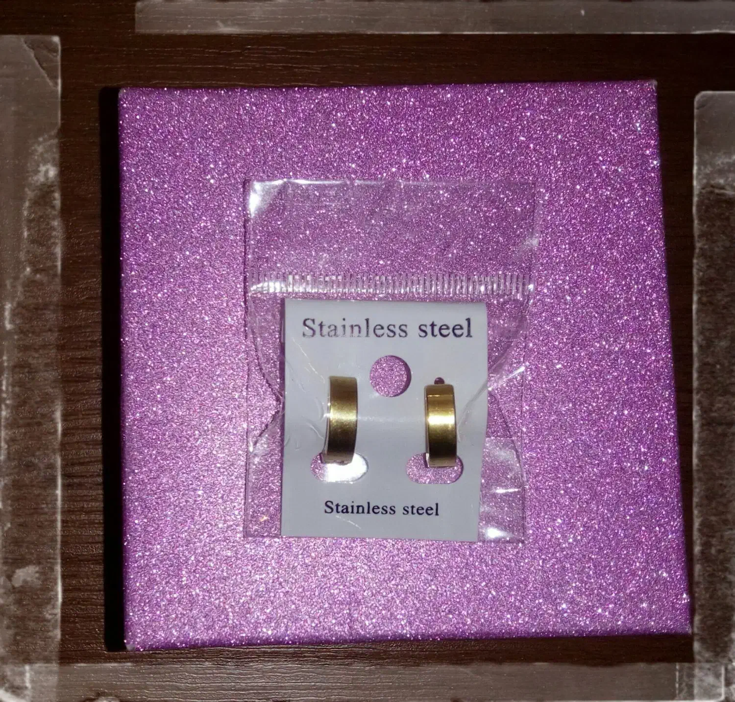 گوشواره استیل ضد حساسیت رنگ ثابت طلایی|بدلیجات|تهران, جنتآباد جنوبی|دیوار