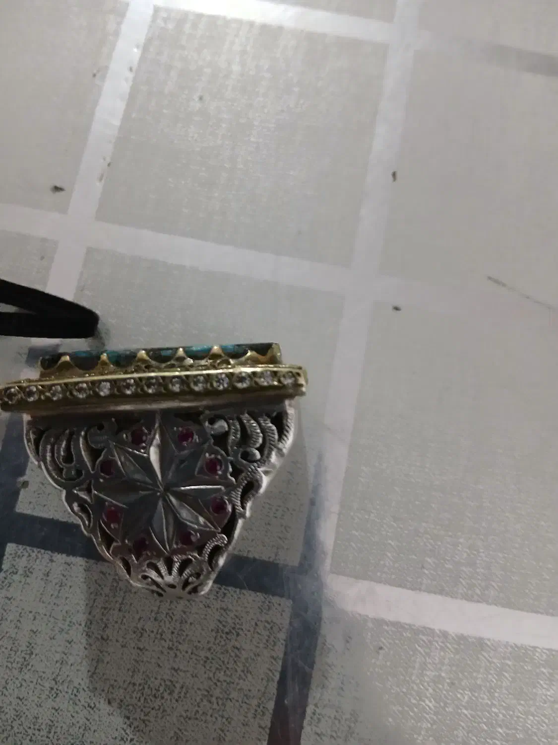 انگشتر فیروزه اصل دست ساز|جواهرات|سربیشه, |دیوار