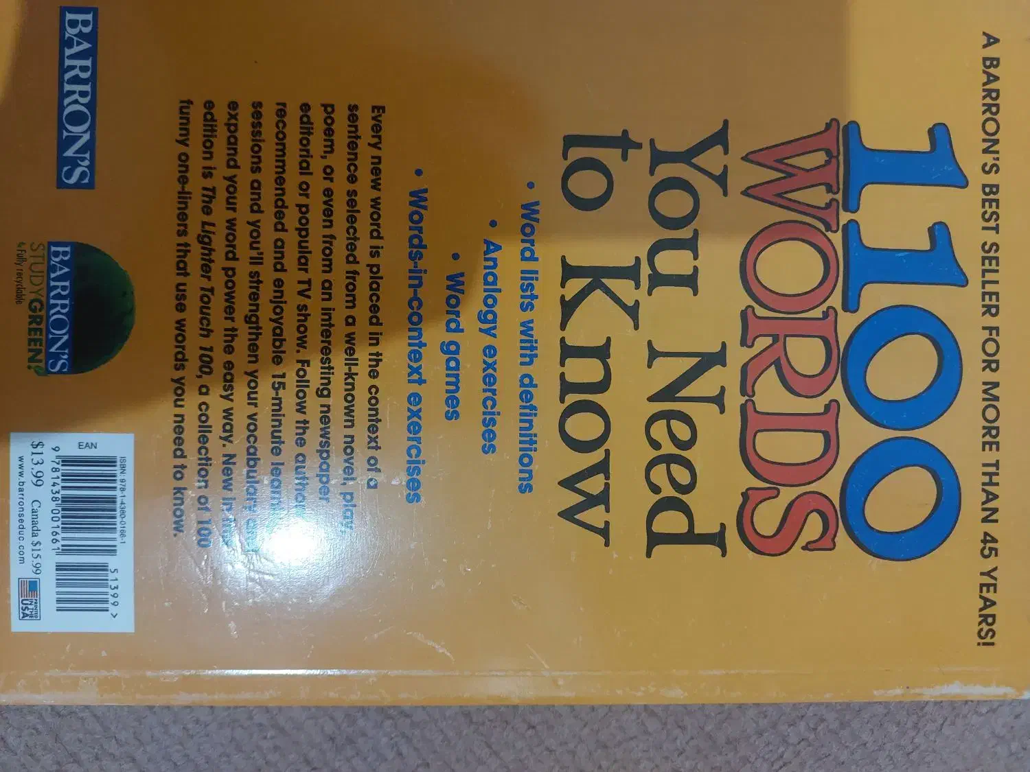 کتاب 1100 واژه بارونز ویرایش ششم|کتاب و مجله آموزشی|تبریز, |دیوار