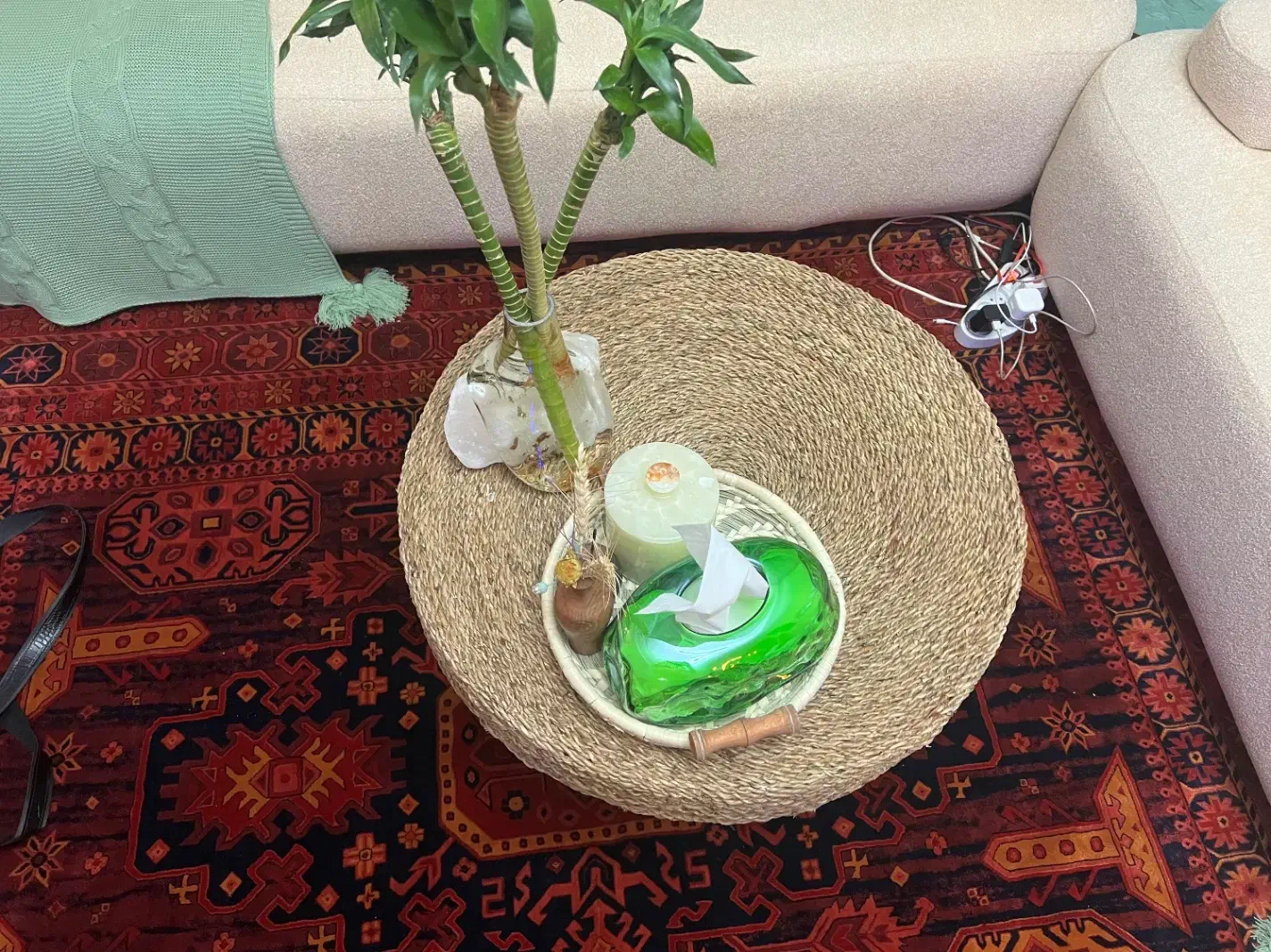 میز عسلی حصیری|مبلمان خانگی و میز عسلی|پرند, فاز ۵|دیوار