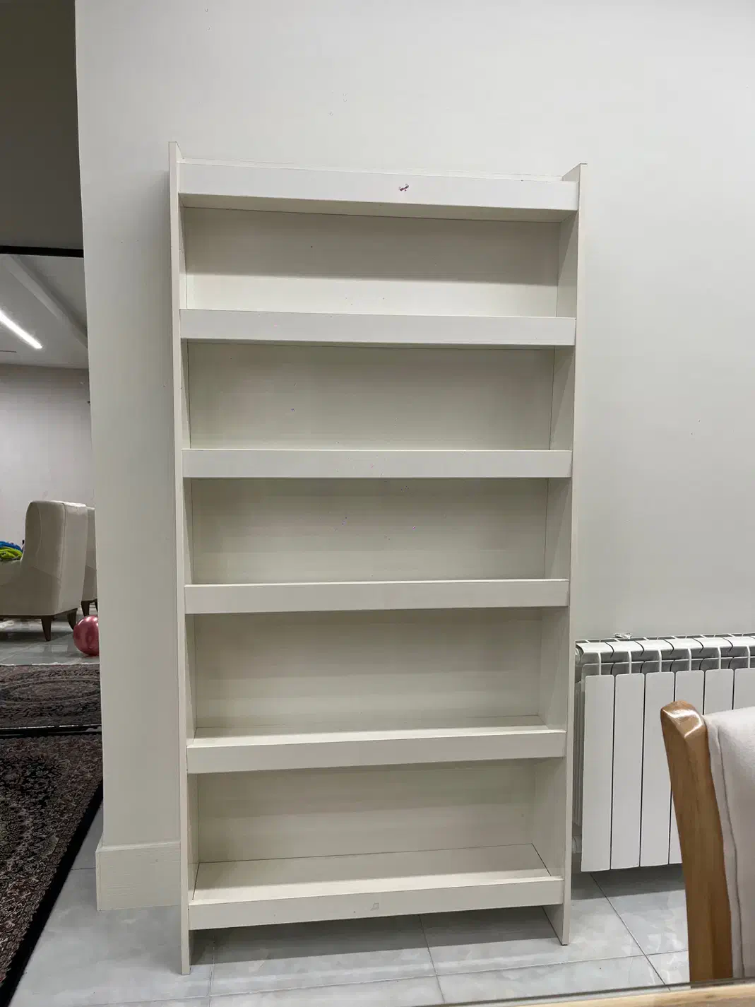 کتابخانه|کتابخانه، شلف، قفسه‌های دیواری|قائم‌شهر, |دیوار