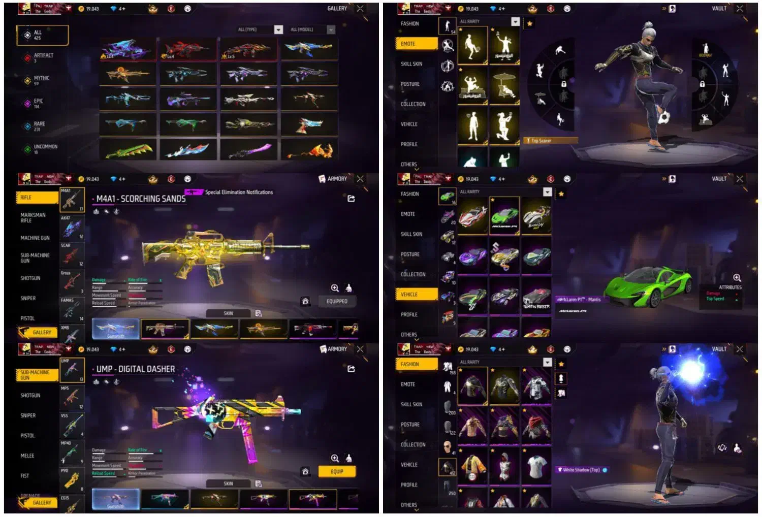 اکانت فری فایر فروش و طاق|کنسول، بازی ویدئویی و آنلاین|ماهیدشت, |دیوار