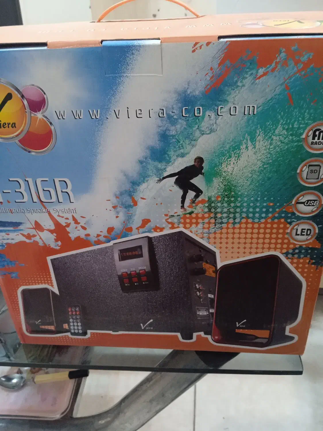 اسپیکر مدل Viera VI-316R|سیستم صوتی خانگی|فولادشهر, B4|دیوار