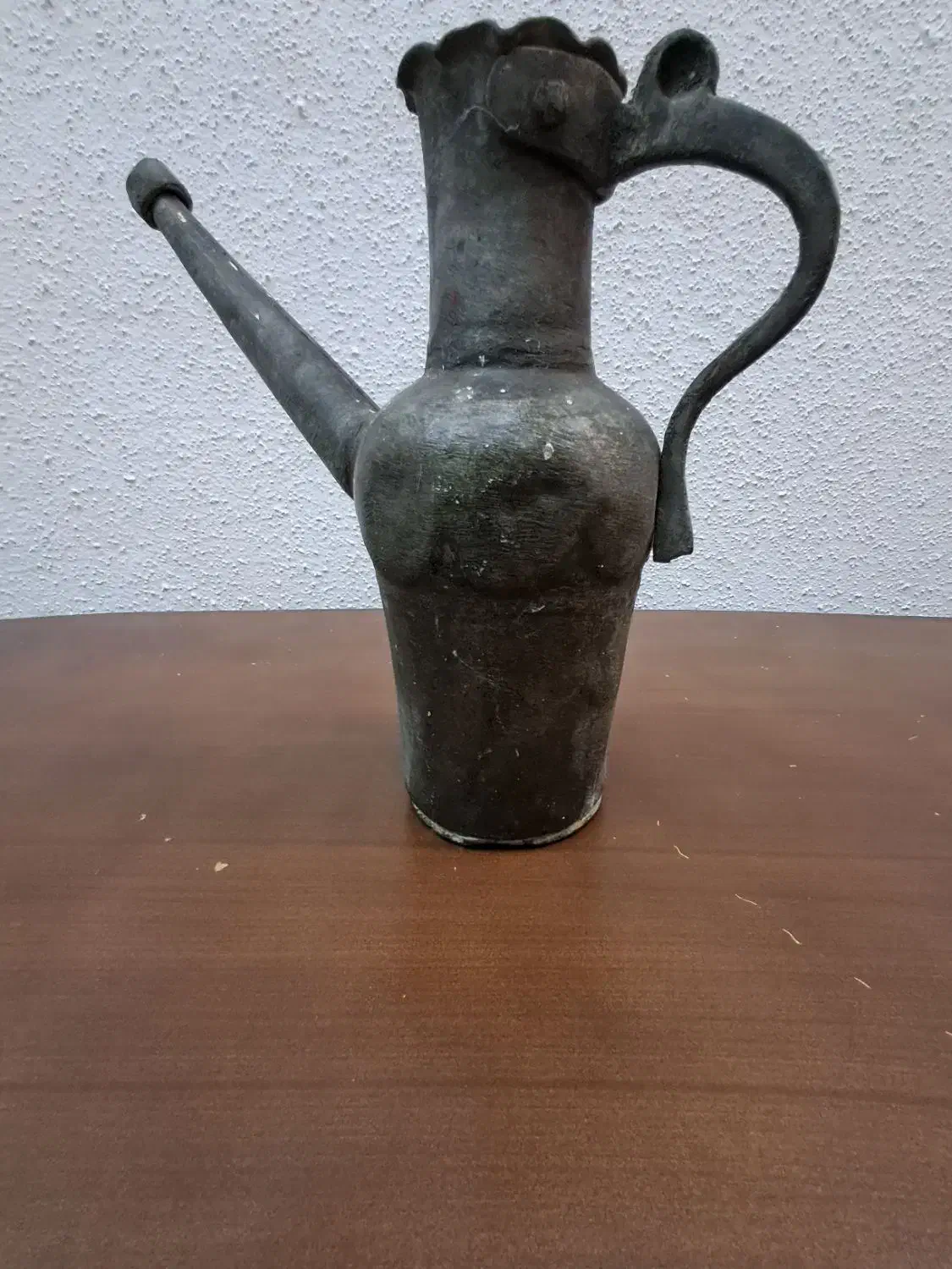 افتابه مسی قدیمی|کلکسیون اشیاء عتیقه|رشت, خمیران زاهدان|دیوار