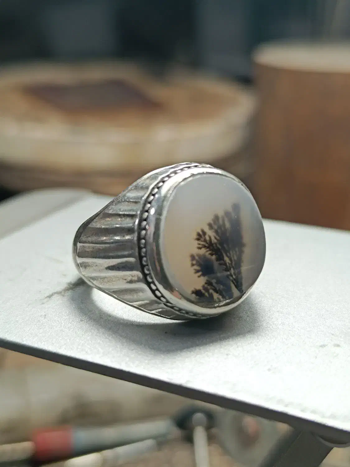 انگشتر شجر نقره|جواهرات|مراغه, |دیوار