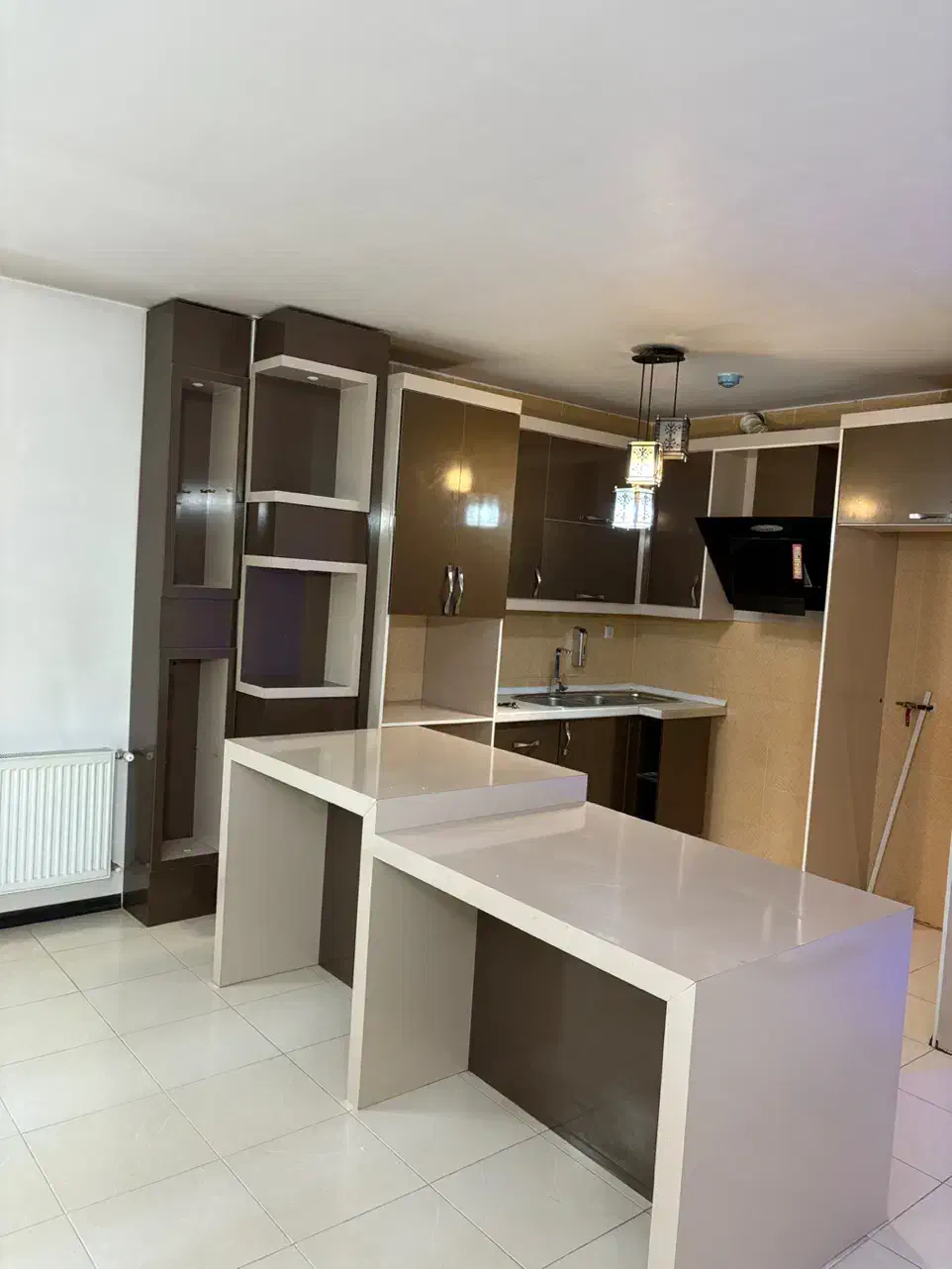 کابینت ام دی اف با سینک و هود|آبچکان و نظمدهنده ظروف|اصفهان, بهارستان|دیوار