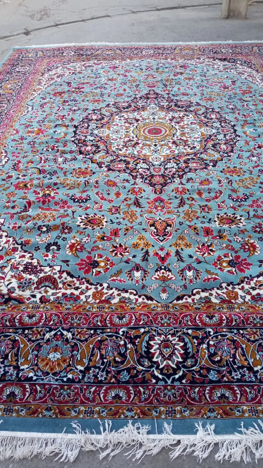 جفت 12متری تمام نخ سالم وبدون ایراد در حد نو|فرش|تبریز, |دیوار