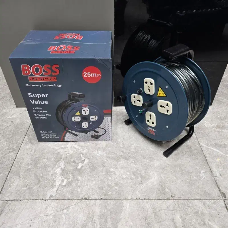 سیم سیار قرقره ای کابل 25و50متری باس صنعتی فیوزدار|ابزارآلات|هشتگرد, شهرک راه آهن|دیوار