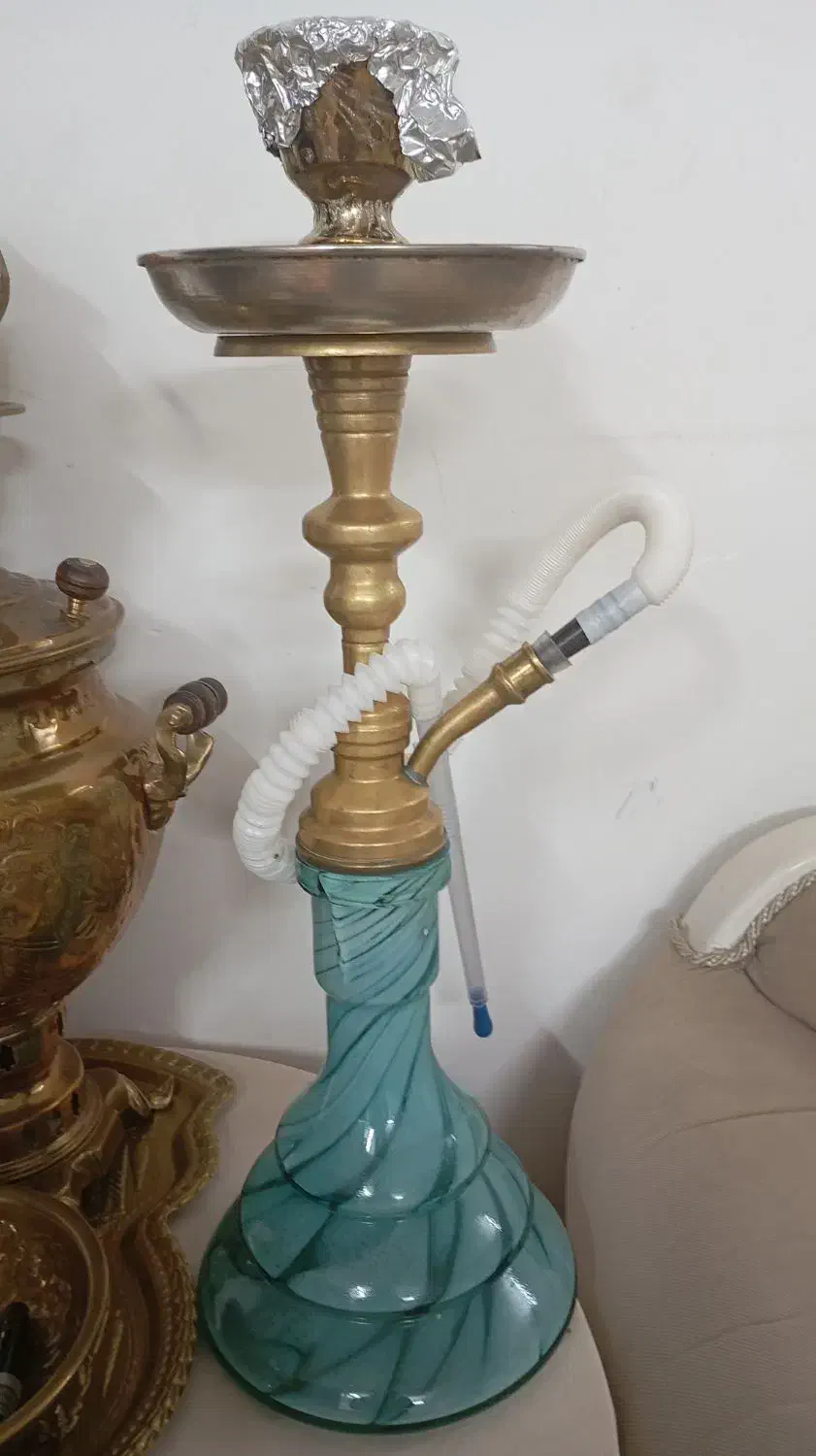 قلیون برنجی|صنایع دستی و سایر لوازم تزئینی|پاکدشت, پاکدشت (مامازند)|دیوار