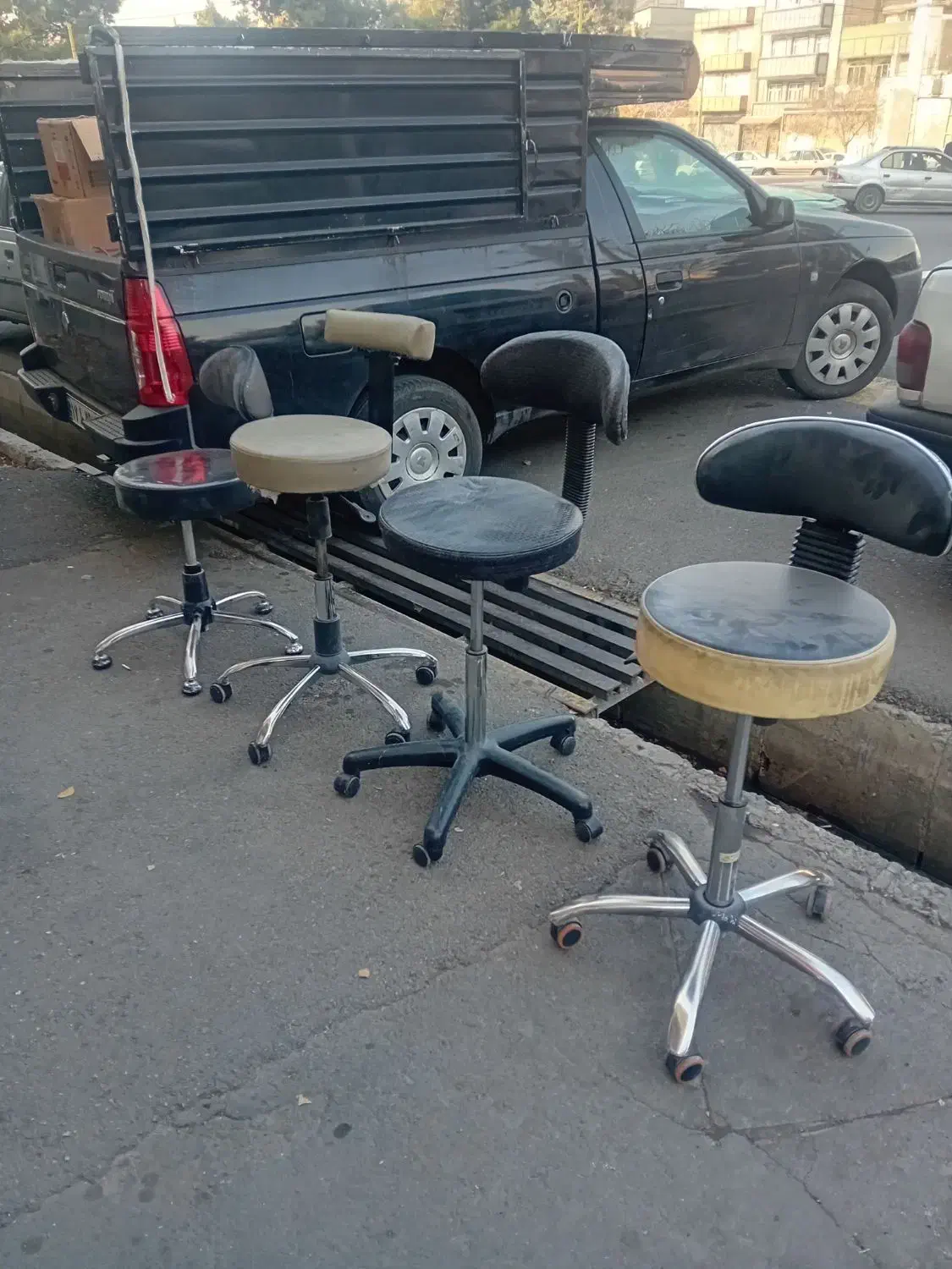 صندلی گردون جک دار همشون سالم و بدون ایراد|صندلی و نیمکت|تبریز, |دیوار