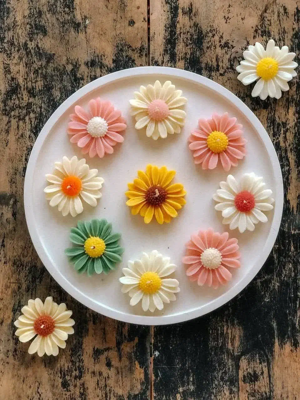 شمع گل بابونه|صنایع دستی و سایر لوازم تزئینی|بردسکن, |دیوار