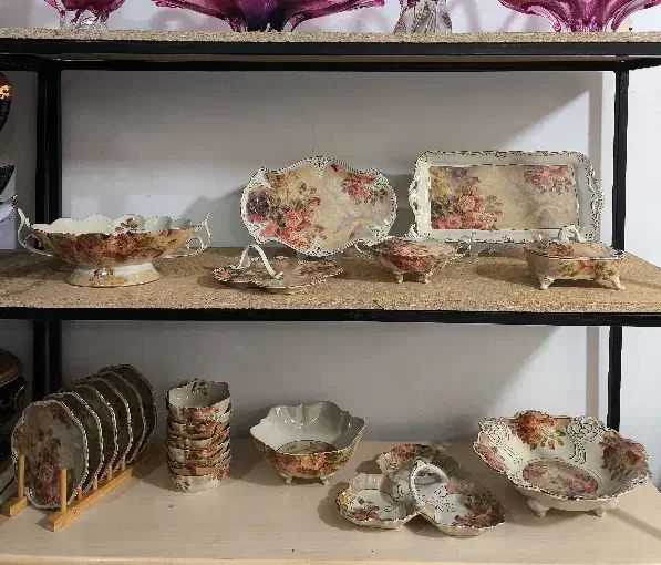 سرویس لمونژ گلدار|ظروف سرو و پذیرایی|تبریز, |دیوار