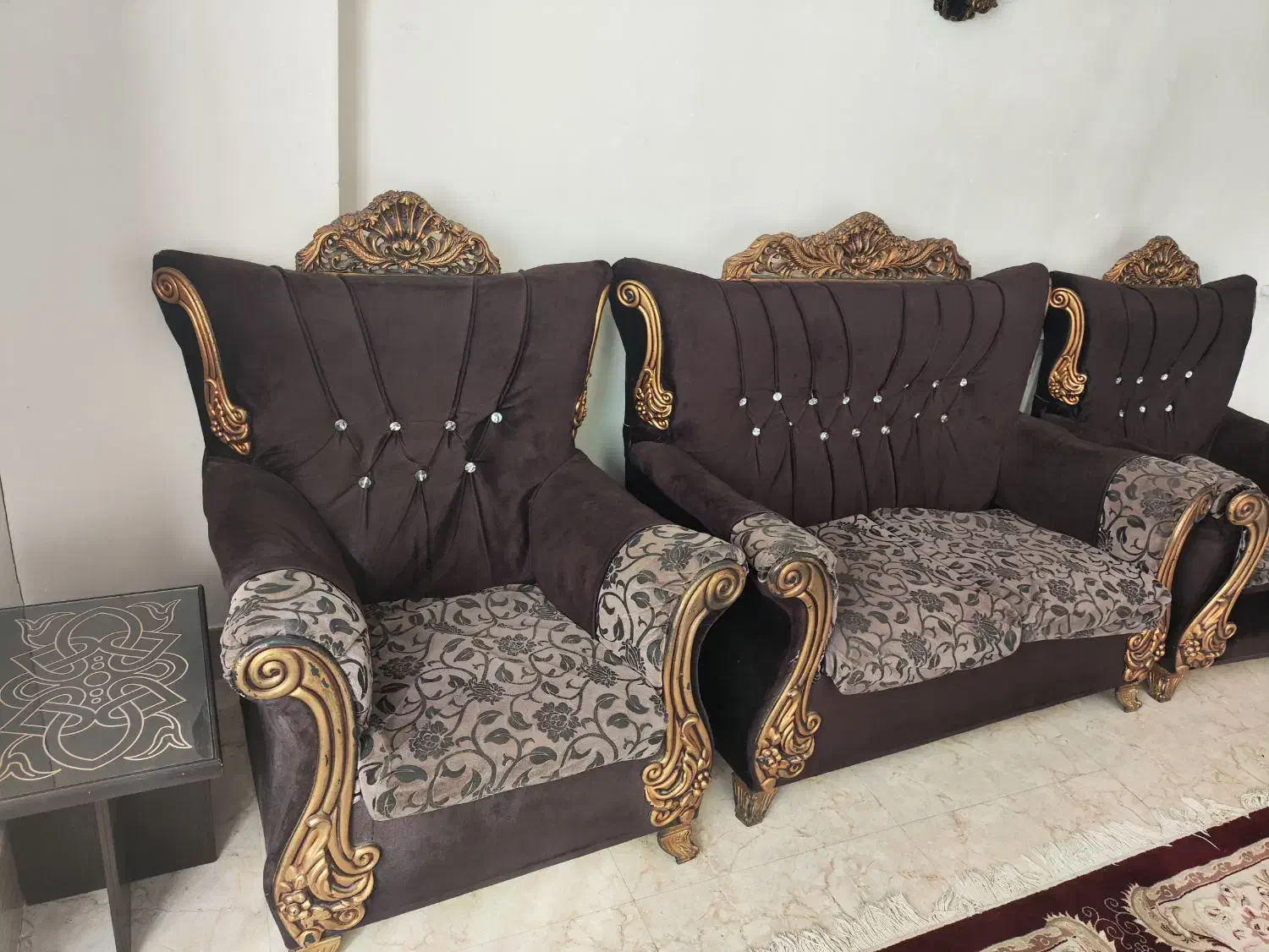مبل هفت نفره با عسلی|مبلمان خانگی و میز عسلی|برخوار, |دیوار