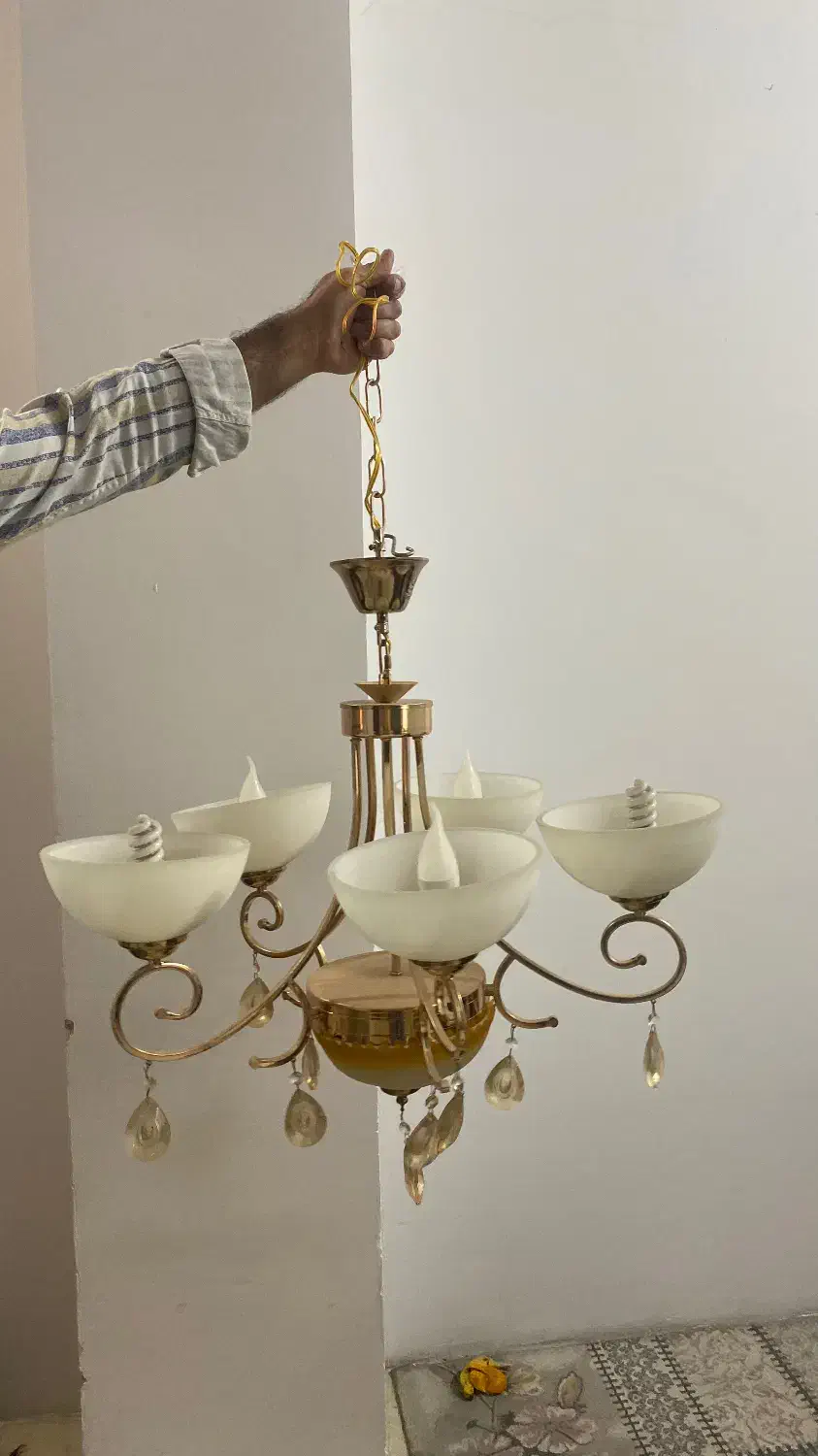 لوستر|لوستر و چراغ آویز|ری, دولتآباد|دیوار