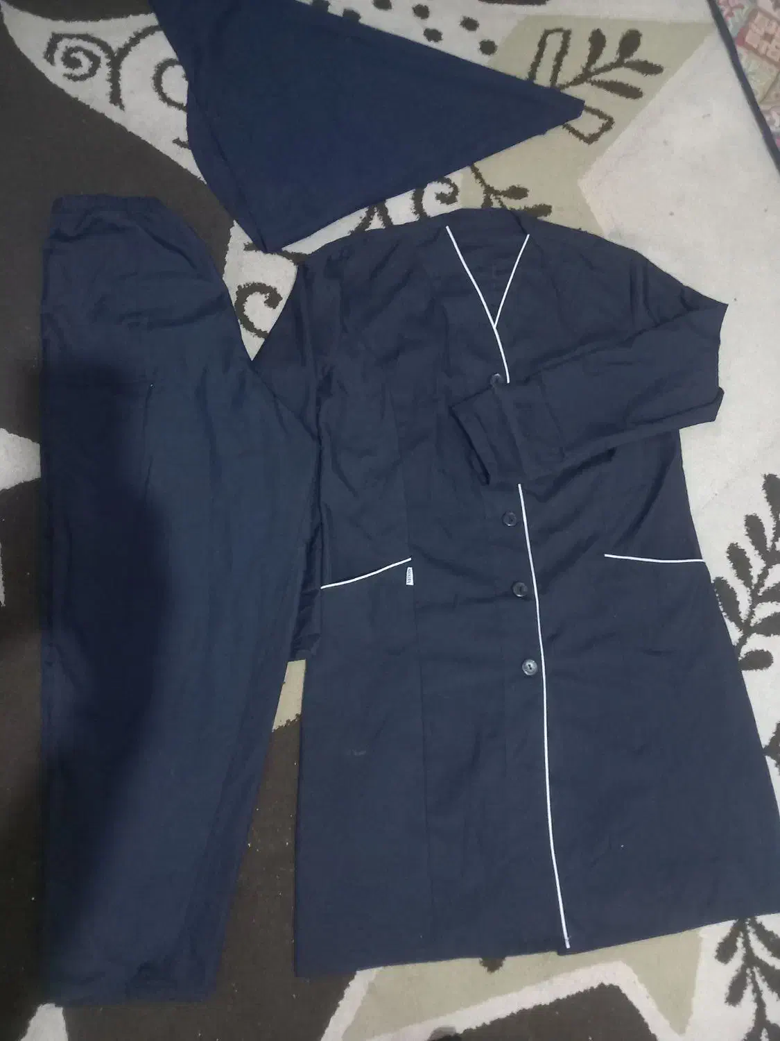 لباس کار زنانه مانتو شلوار و دوعددمقنعه کار|لباس|پاکدشت, پاکدشت (مامازند)|دیوار