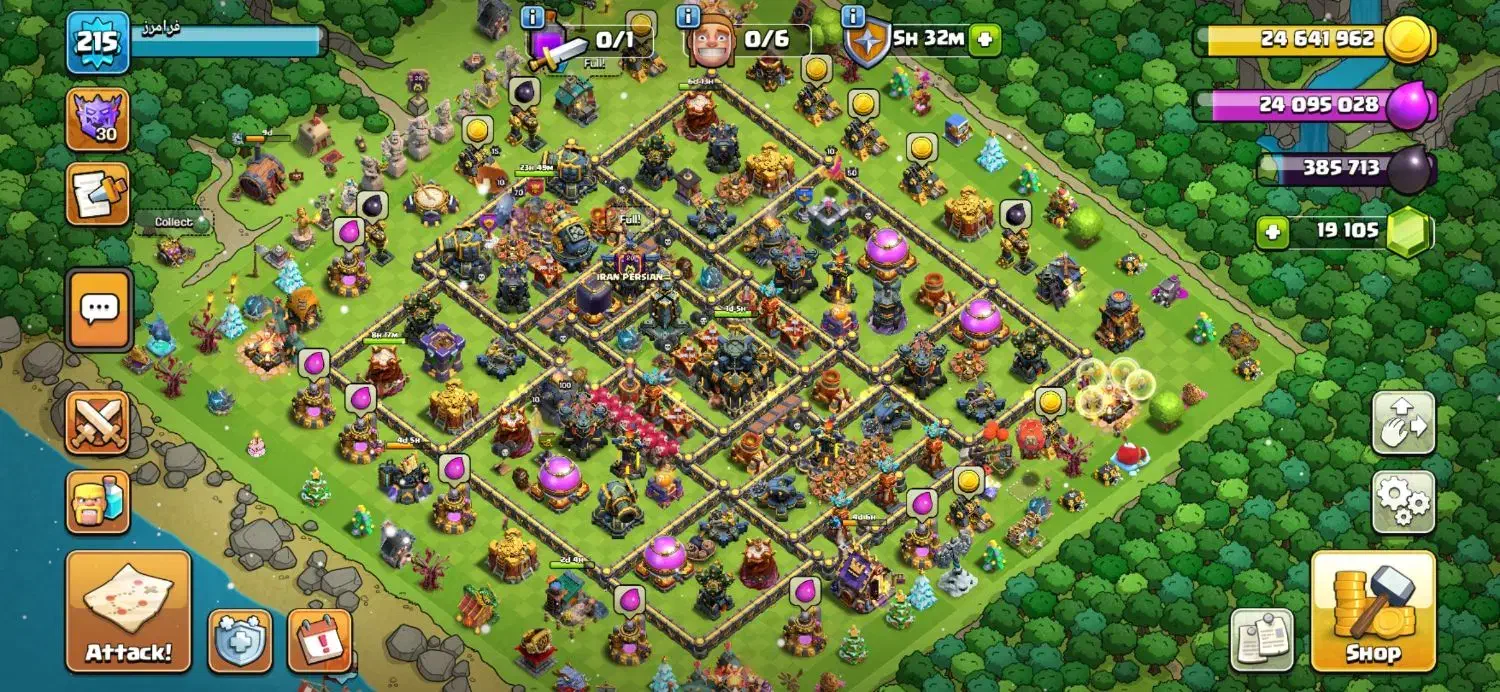 کلش اف کلنز تان ۱۷ مکس|کنسول، بازی ویدئویی و آنلاین|تهران, المهدی|دیوار