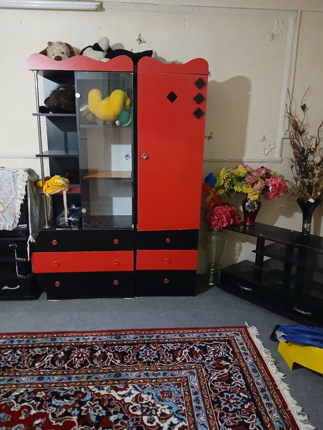 کمد بچه شمعدان ومیز تی وی|بوفه، ویترین، کنسول|تویسرکان, |دیوار