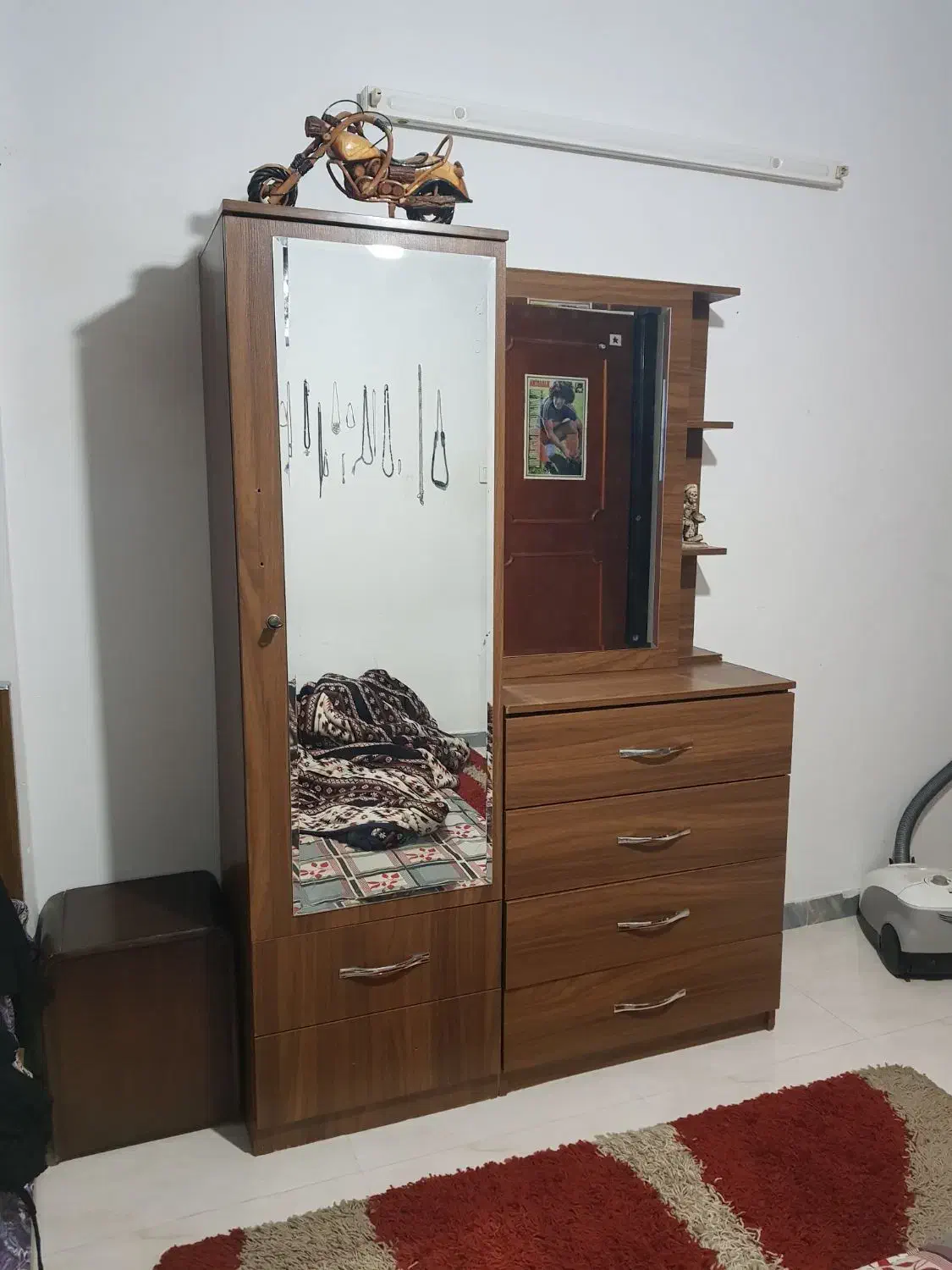 کمد و دراور هردو با آینه|جاکفشی، کمد، دراور|ساری, |دیوار