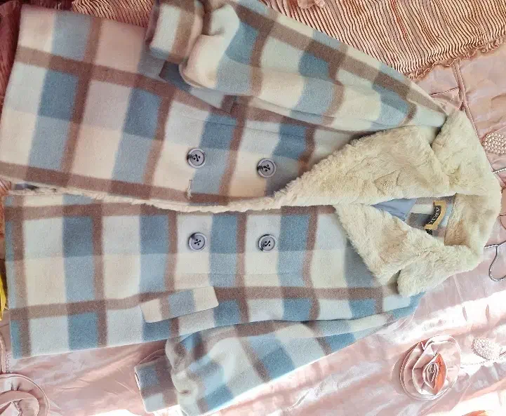 پالتو فوتر آبی آسمانی نسکافه ای|لباس|میانه, |دیوار