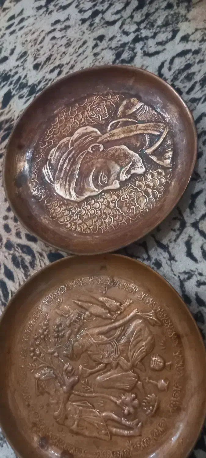 سینی عتیقه 100 ساله|کلکسیون اشیاء عتیقه|آبادان, |دیوار