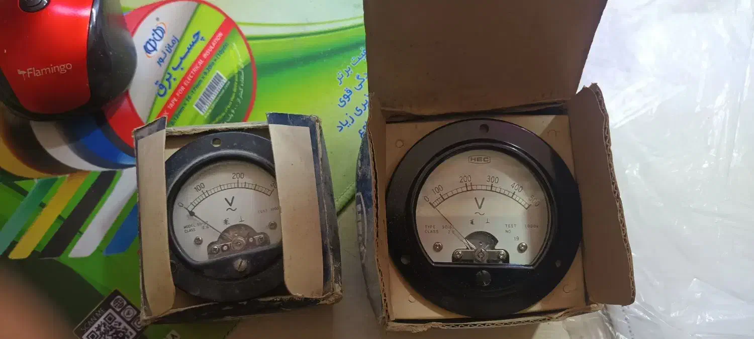 ولت متر عقربه ای آنالوگ قدیمی|ابزارآلات|شاهدشهر, |دیوار