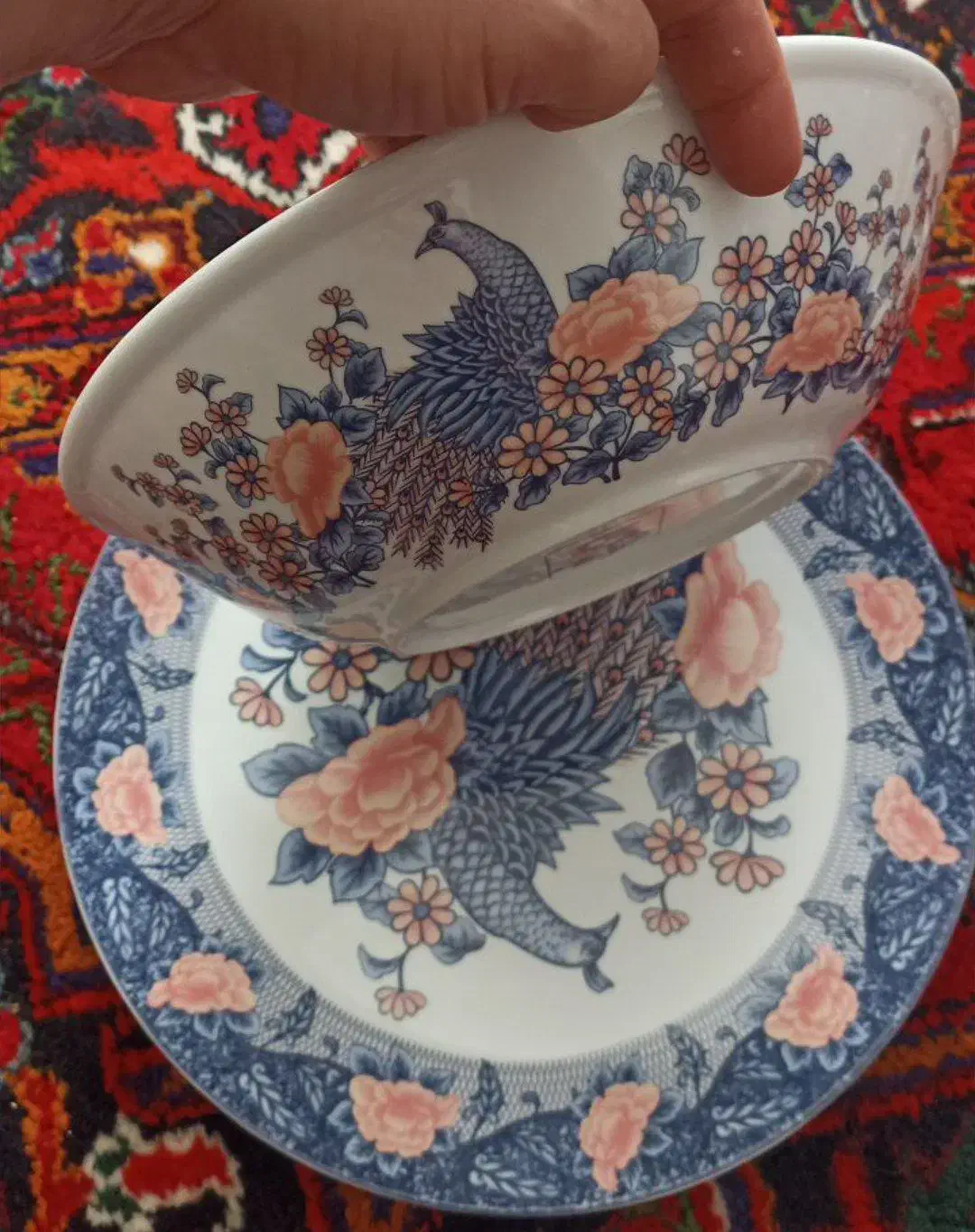 ظرف قاب وقدح طاووس|ظروف سرو و پذیرایی|مراغه, |دیوار