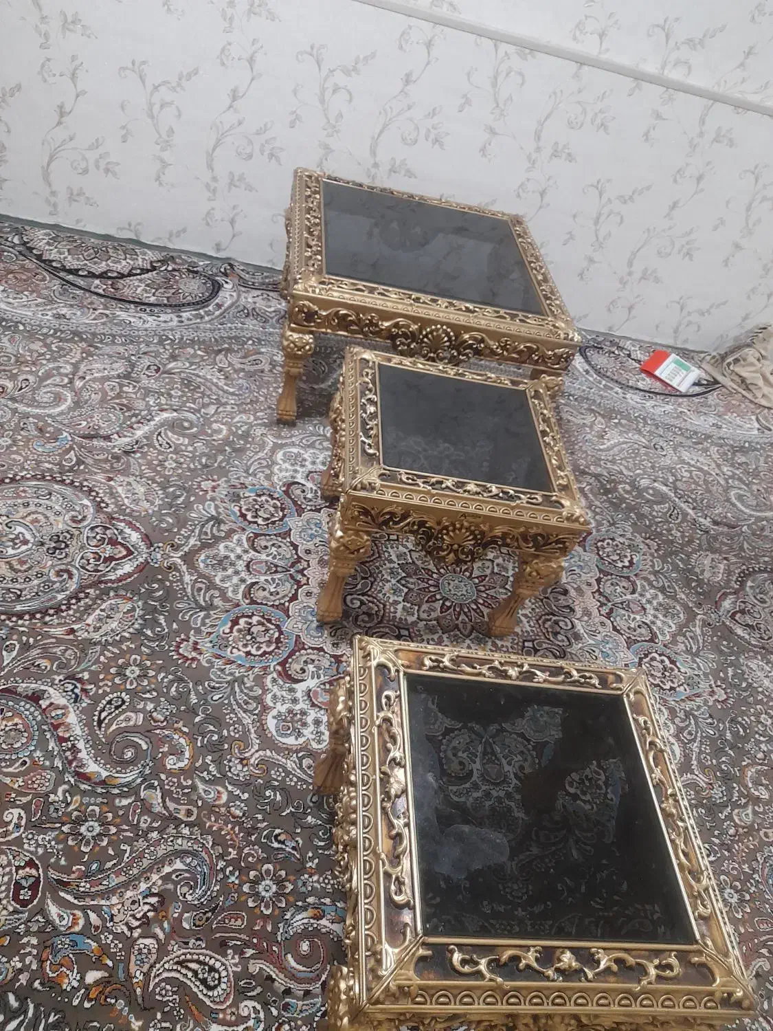 میز عسلی طلای|مبلمان خانگی و میز عسلی|اهواز, دغاغله|دیوار