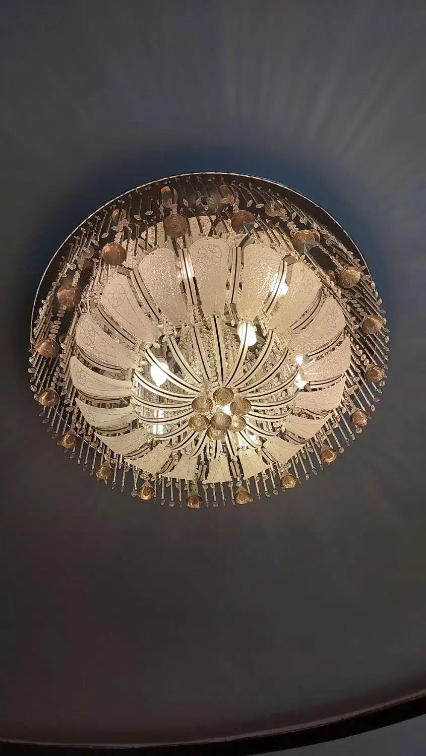 لوستر جدید سقفی ریموت دار چهارحالت بالامپ باکیفیت|لوستر و چراغ آویز|مشهد, رضاشهر|دیوار