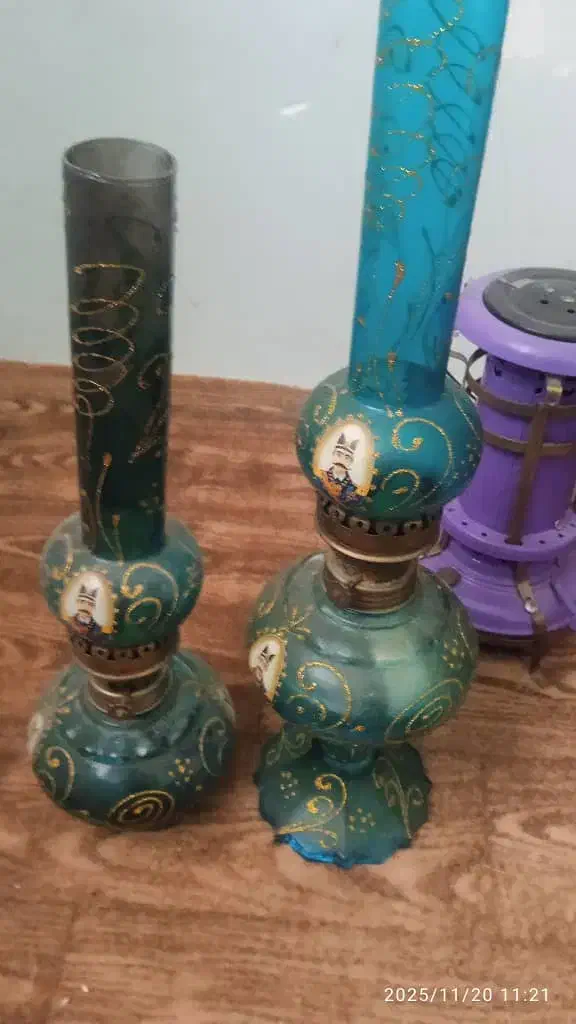 لامپا شیشه ای یکی نو یکی دست دوم|لامپ و چراغ|نگین شهر, |دیوار