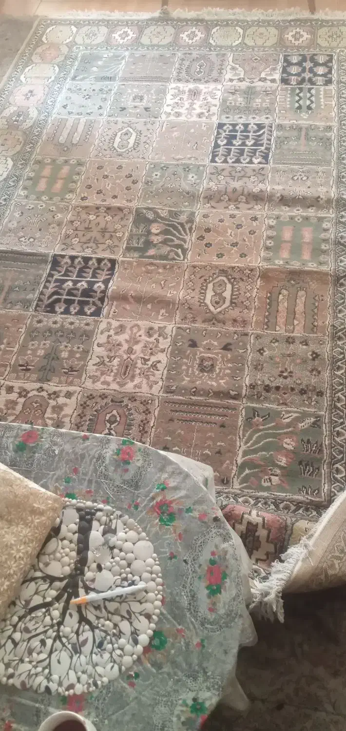 فرش9متری کاشان ومبل راحتی 7نفره|فرش|پاکدشت, شهرک امام رضا|دیوار