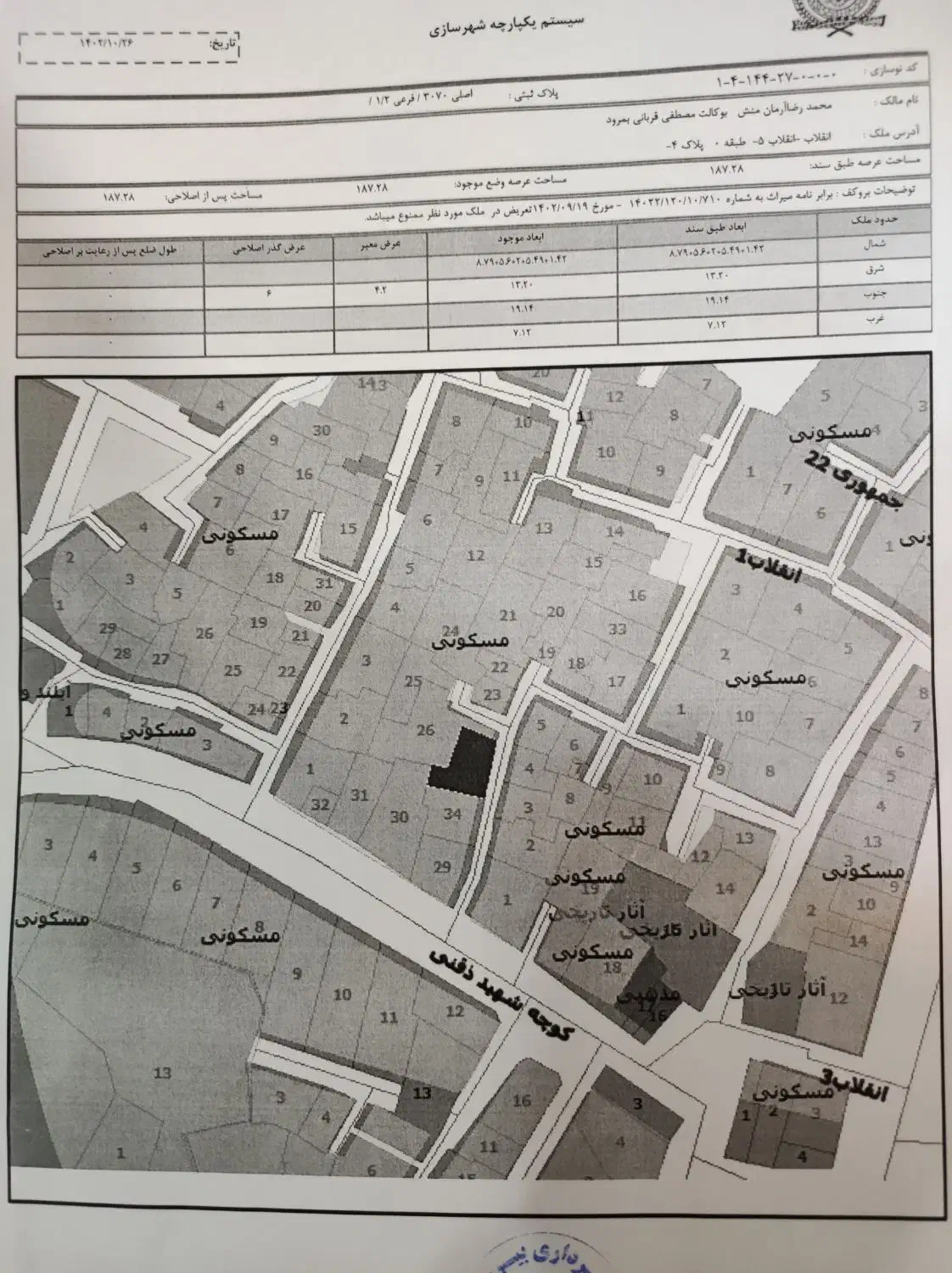 زمین انقلاب سند شش دانگ فروش فوری|فروش زمین و ملک کلنگی|بیرجند, |دیوار