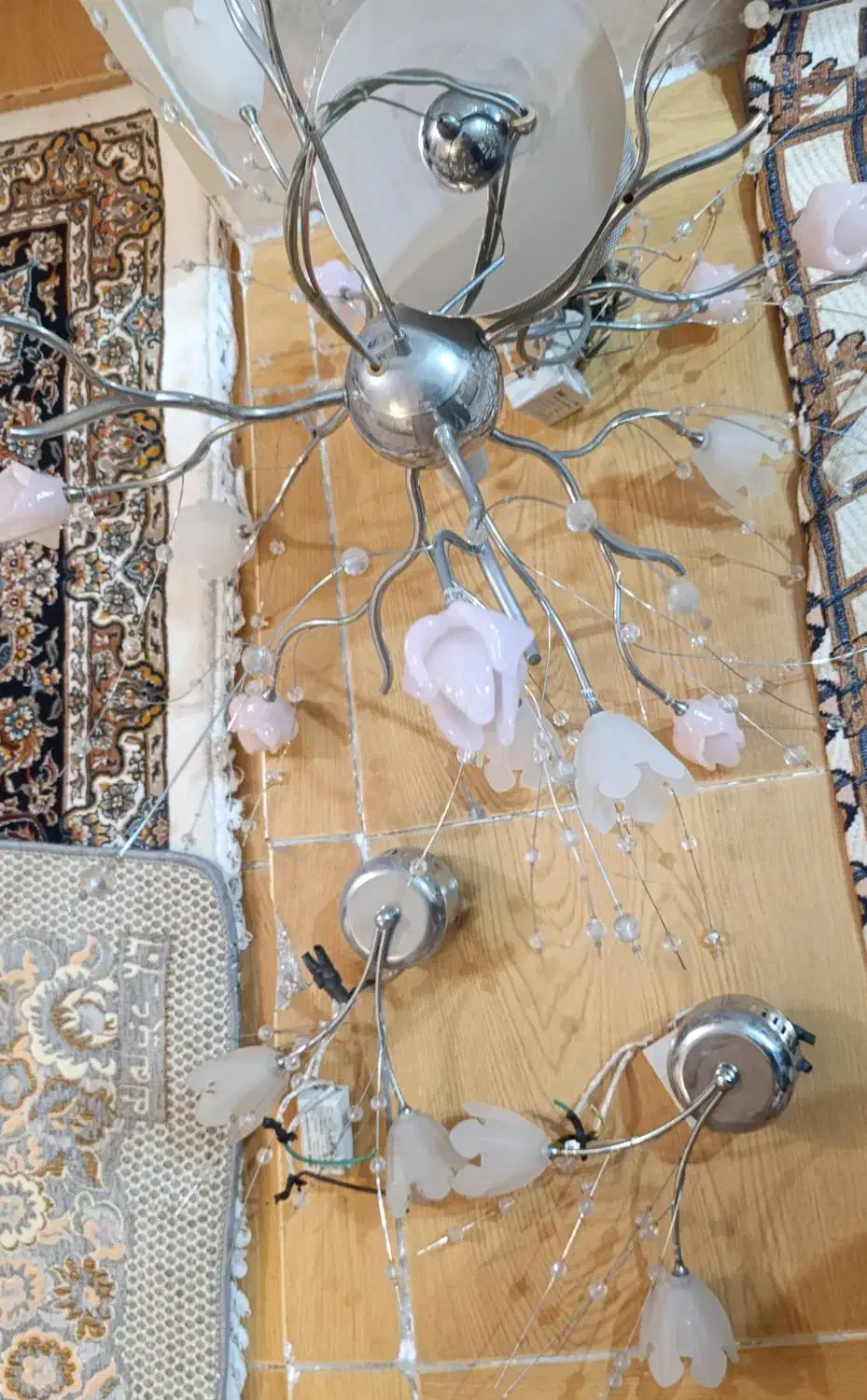 دو عدد لوستر شکوفه|لوستر و چراغ آویز|تبریز, |دیوار